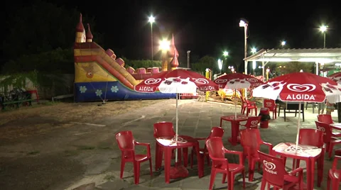 "Algida" sign at amusement park. Video stock 30409410