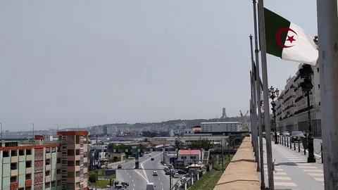 Algiers Mediterranean city 스톡 동영상 129888144