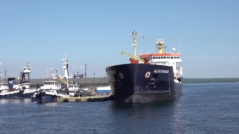 AlgoCanada fuel transport freighter Stock Footage 123086271