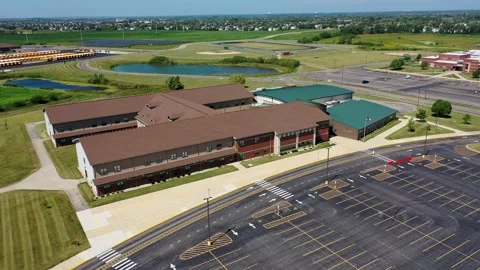 Algonquin, Illinois - Schools - Conley Elementary School 01 Stock Footage 323873473