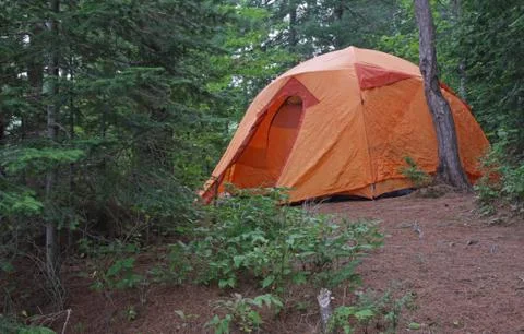 Algonquin Orange Tent Foto stock