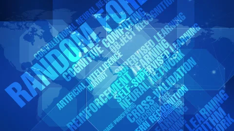 Algorithm and world map for artificial intelligence machine learning neural Stock Footage 270697394