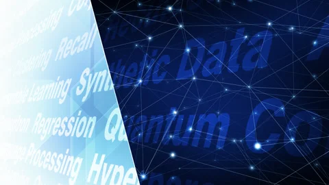 Algorithm for artificial intelligence ai innovation background with neural Stock Footage 267341348