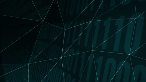 Algorithm for artificial intelligence and data management lines of binary code Stock Footage 260426193