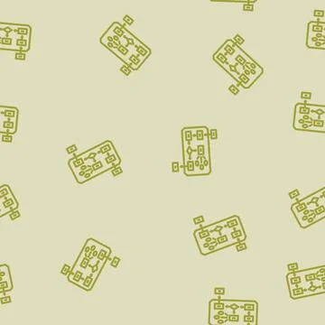 Algorithm big data line vector seamless pattern Illustrazione stock