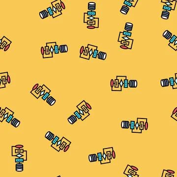 Algorithm big data vector seamless pattern Stockillustratie