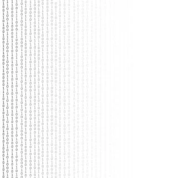 Algorithm Binary, Data Code, Decryption and Encoding Stock Illustration