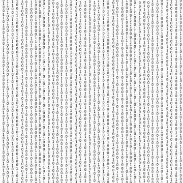 Algorithm Binary, Data Code, Decryption and Encoding Stock Illustration