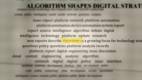 Algorithm changing digital systems and technology Stock-Footage 347429518