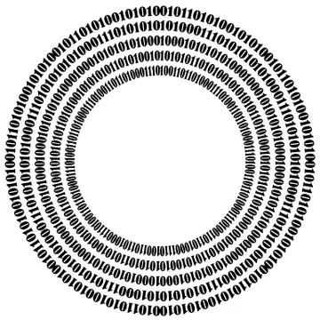 Algorithm, Data Code, Decryption and Encoding Stock Illustration