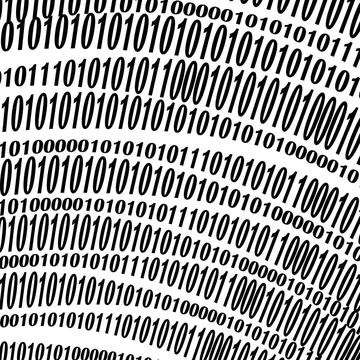 Algorithm, Data Code, Decryption and Encoding Binary Code Background. Numb... 스톡 사진