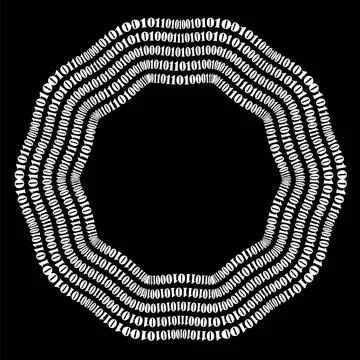 Algorithm, Data Code, Decryption and Encoding Binary Code Background. Numb... 스톡 사진