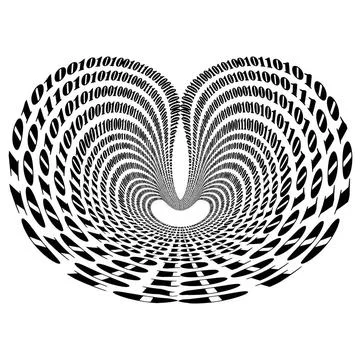 Algorithm, Data Code, Decryption and Encoding Binary Code Background. Numb... Stock Photos