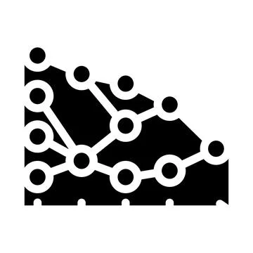 Algorithm data science glyph icon vector illustration 스톡 일러스트
