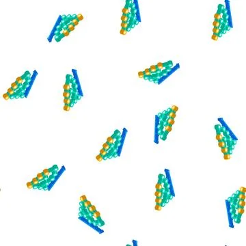 Algorithm data science isometric icon seamless pattern 스톡 일러스트