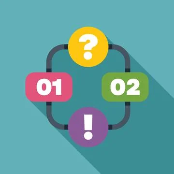 Algorithm with decision points presenting business strategy Stock Illustration