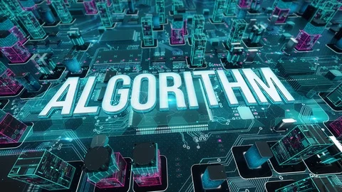 Algorithm with digital technology concept Stock Footage 102984807