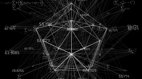 Algorithm equations of artificial neural networks systems Video stock 115867512