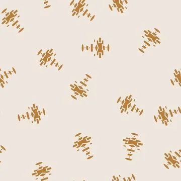 Algorithm flowchart machine learning glyph seamless pattern Stock Illustration