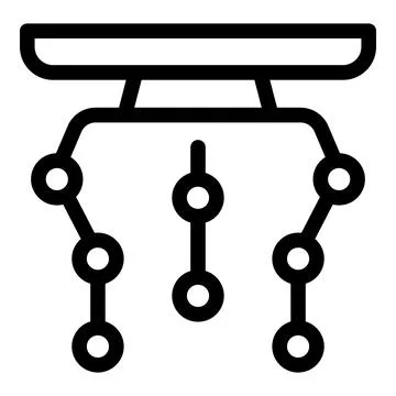 Algorithm flowchart showing data processing and analysis Stockillustratie