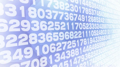 Algorithm for generating random numbers and numerical codes in science Video stock 271172513