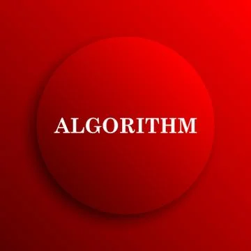 Algorithm icon. Internet button on white background.. イラスト素材