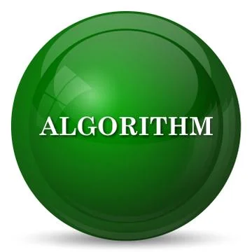 Algorithm icon. Internet button on white background.. イラスト素材