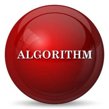 Algorithm icon. Internet button on white background.. Stock Illustration