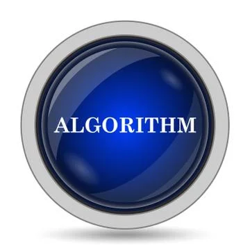Algorithm icon. Internet button on white background.. イラスト素材