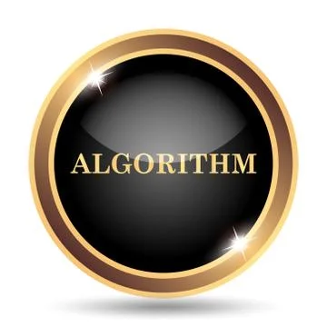 Algorithm icon. Internet button on white background.. イラスト素材
