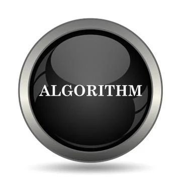 Algorithm icon. Internet button on white background. . Stock Illustration