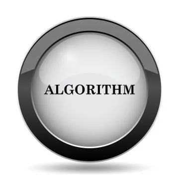 Algorithm icon. Internet button on white background.. イラスト素材