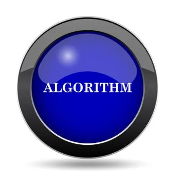 Algorithm icon. Internet button on white background.. Stock Illustration