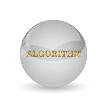 Algorithm icon. Internet button on white background. . Stock Illustration
