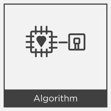 Algorithm icon isolated on white background 無料イラスト素材