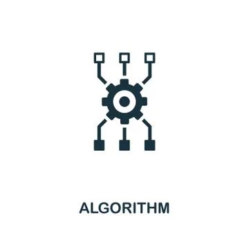Algorithm icon. Premium style design from artificial intelligence icon 스톡 일러스트