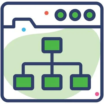 Algorithm Icon. User interface Vector Illustration, As a Simple Vector Sign.. Stock Illustration