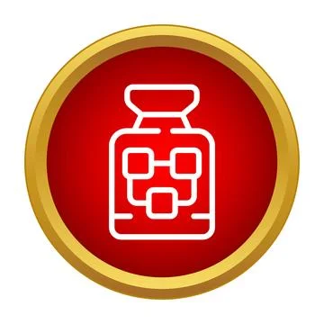 Algorithm logic flowchart diagram inside a bottle icon イラスト素材