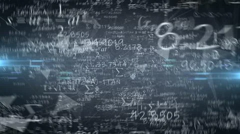 Algorithm math equations of Artificial intelligence neural network  Stock Illustration