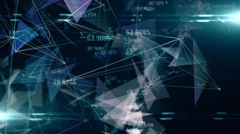 Algorithm math equations of Artificial intelligence neural network Stock Illustration