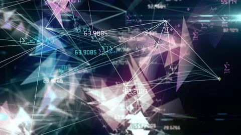 Algorithm math equations of artificial neural networks systems Stock Illustration