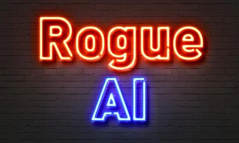 Algorithm neon sign on brick wall background. Stock Illustration