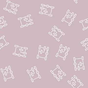 Algorithm neural network line seamless pattern 스톡 일러스트