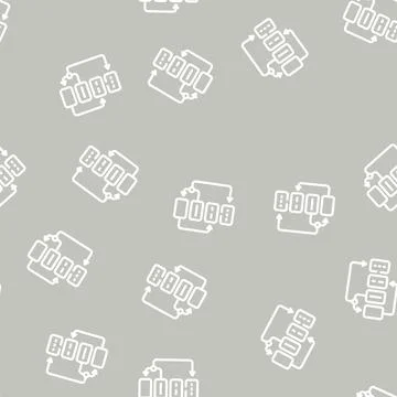 Algorithm planning line vector seamless pattern Stock Illustration