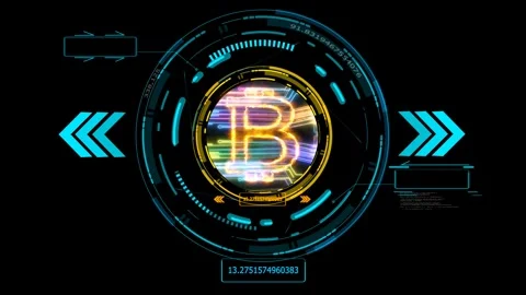 Algorithm process and analysis bitcoin quantum computer futuristic technolo.. Stock Footage 245437666