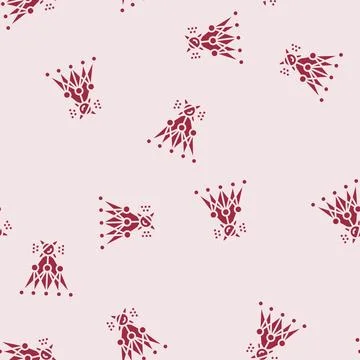 Algorithm quantum technology glyph seamless pattern Stock Illustration