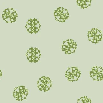 Algorithm quantum technology line vector seamless pattern Stock Illustration