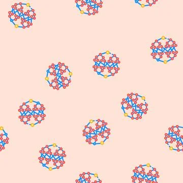 Algorithm quantum technology vector seamless pattern 스톡 일러스트