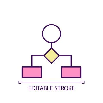 Algorithm RGB color icon 스톡 일러스트