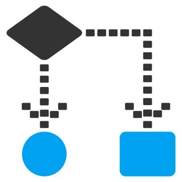 Algorithm Scheme Vector Icon 스톡 일러스트
